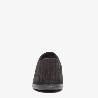 Blenzo heren pantoffels rib zwart