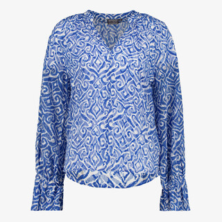 Twoday dames blouse blauw met patroon