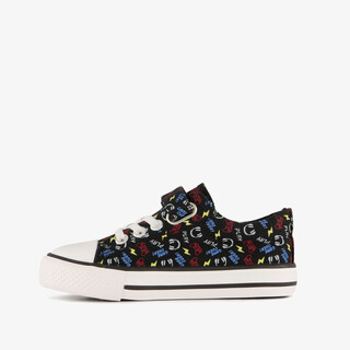 Jongens sneakers met game print zwart