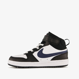 Nike Court Borough mid sneakes jongens zwart wit