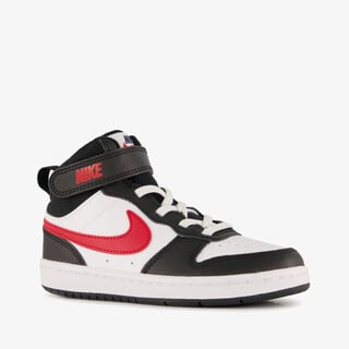 Nike Court Borough mid sneakes jongens zwart wit