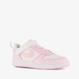 Nike Court Borough Low Recraft  meisjes sneakers wit roze