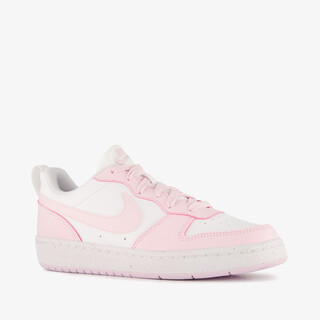 Nike Court Borough Low Recraft meisjes sneakers wit roze