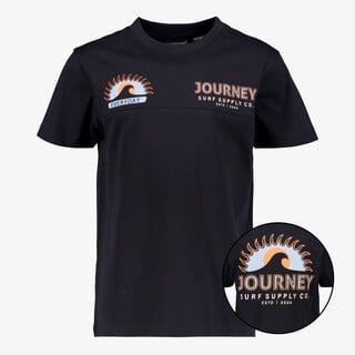 Unsigned jongens T-shirt met backprint donkerblauw