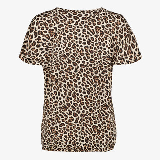 TwoDay dames top met panterprint beige