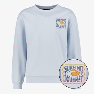 Unsigned jongens sweater lichtblauw met opdruk