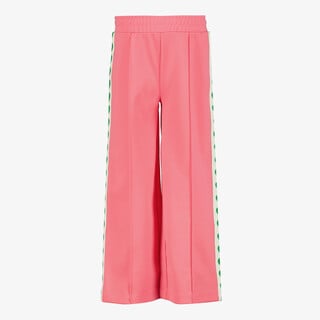 TwoDay wide leg meisjes broek met bies roze