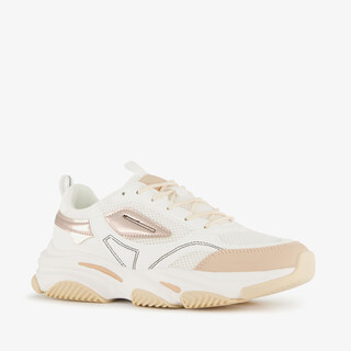 Blue Box dames sneakers wit beige