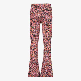 TwoDay meisjes flared broek met bloemenprint roze