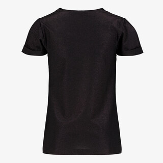 TwoDay meisjes T-shirt met tijgerkop zwart