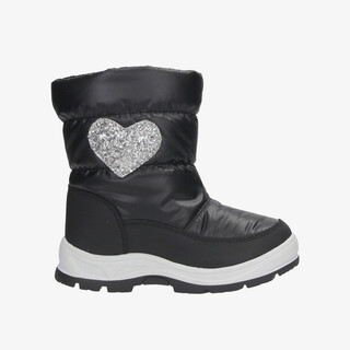 SnowFun gevoerde kinder snowboots met hartje zwart