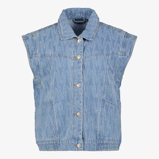 TwoDay dames denim gilet met stiksel patroon