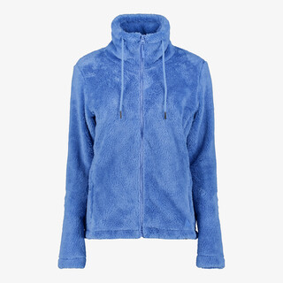 Mountain Peak fluffy dames outdoor fleece vest blauw