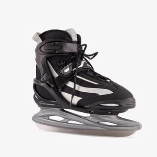 Nijdam Power Play ijshockeyschaatsen zwart zilver