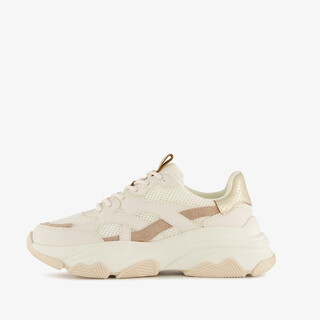 Blue Box dames dad sneakers beige goud