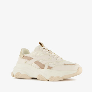 Blue Box dames dad sneakers beige goud