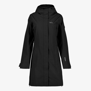 Kjelvik lange waterdichte dames jas zwart