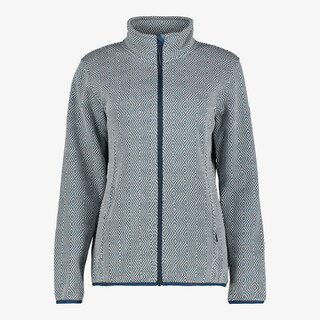 Kjelvik dames vest gebreid blauw