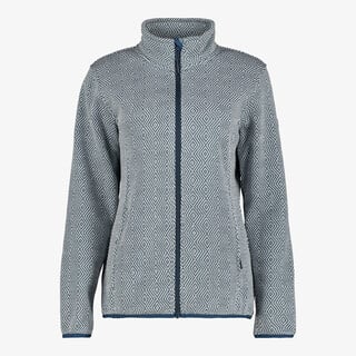 Kjelvik dames vest gebreid blauw