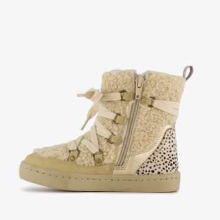 Blue Box gevoerde meisjes teddy boots beige
