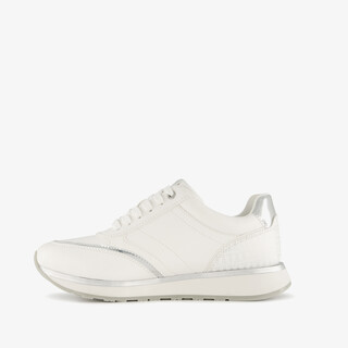 Tamaris dames sneakers wit zilver