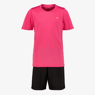 Dutchy tweedelige meisjes  sport set roze zwart