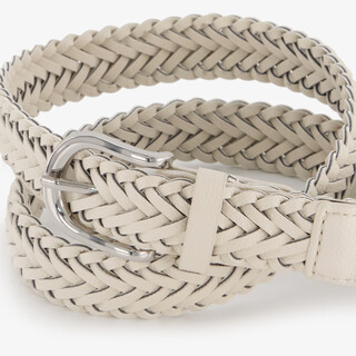 Dames riem gevlochten wit