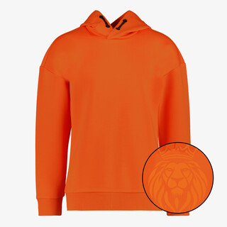 Osaga kinder hoodie met backprint oranje