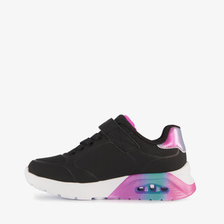 Skechers Uno Lite 2.0 meisjes sneakers zwart roze