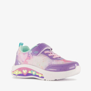 Blue Box meisjes sneakers met lichtjes paars