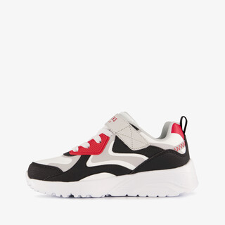 Skechers Uno Lite jongens sneakers wit rood