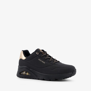 Skechers Uno Shimmer Away dames sneakers zwart