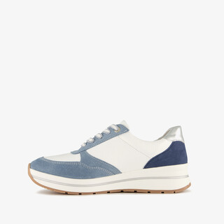 Hush Puppies suède dames sneakers blauw