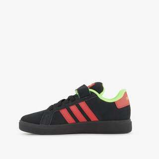 Adidas Grand Court 00s El C jongens sneakers zwart rood