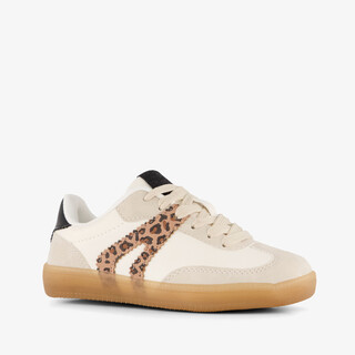 Blue Box meisjes sneakers wit met panterprint