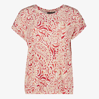 TwoDay dames top met paisley print rood creme