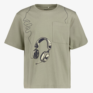 Name It jongens T-shirt met koptelefoon opdruk