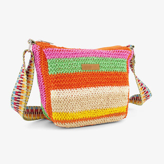 Enrico Benetti dames schoudertas oranje groen