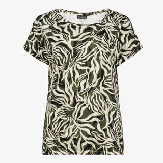 TwoDay dames top met print groen beige