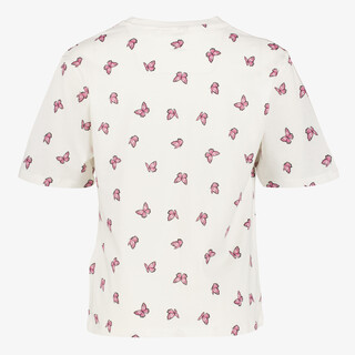 Name It meisjes T-shirt met vlinders wit
