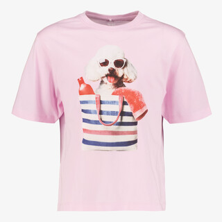 Name It meisjes T-shirt met zomers opdruk roze