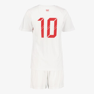 Dutchy tweedelig kinder sport set wit rood
