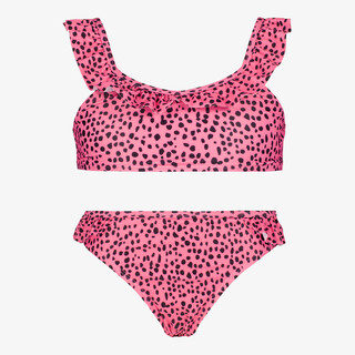 Osaga meisjes bikini met stippenprint roze zwart