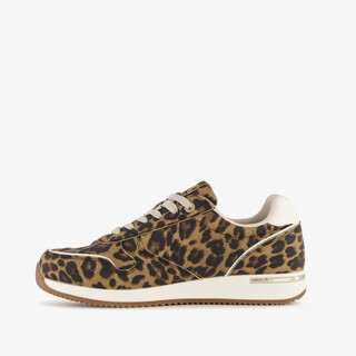 XX by Mexx dames sneakers met panterprint bruin