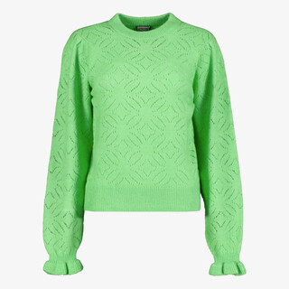 TwoDay gehaakte dames trui groen