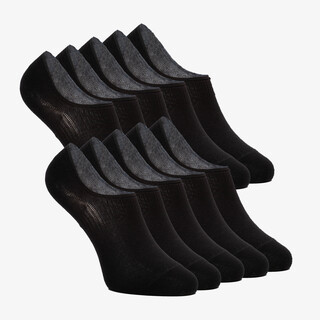 10 paar invisible sokken zwart