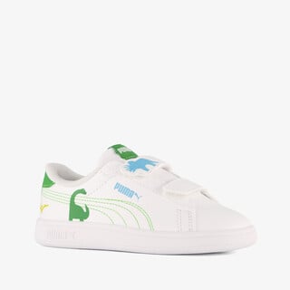 Puma Smash 3.0 Dino V INF jongens sneakers wit