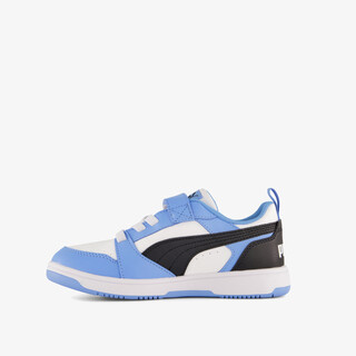 Puma Rebound V6 Low kinder sneakers blauw wit