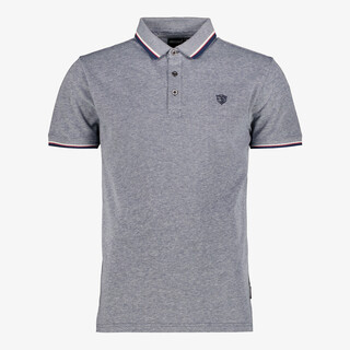 Unsigned heren polo blauw gemêleerd