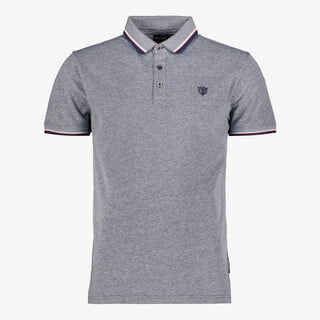 Unsigned heren polo blauw gemêleerd